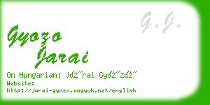 gyozo jarai business card